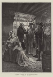 Ludvig XVI:n ja Marie Antoinetten pidätys Varennesissa tekijältä French School