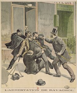 The Arrest of Ravachol, Le Petit Journalin etukansi, 16. huhtikuuta 1892 tekijältä French School