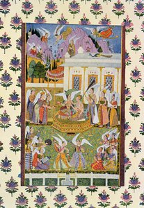 The Assembly of Efrits and Djinn, kuvitus elokuvasta Arabian Nights, 1895 (värikaiverrus) tekijältä French School