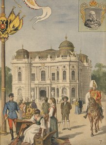 Itävallan paviljonki vuoden 1900 yleisnäyttelyssä Pariisissa, kuva Le Petit Journalista, 20. toukokuuta 1900 tekijältä French School