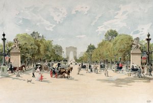 Avenue des Champs-Elysees, n. 1895 (wc paperilla) tekijältä French School