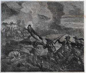 Loanon taistelu tapahtui 23.-24. marraskuuta 1795 ensimmäisen liittouman sodan aikana - Maurice La Charestin uusi kansallinen tietosanakirja - 1870 - tekijältä French School