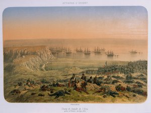 Taistelukenttä Almassa voiton jälkeen, 20. syyskuuta 1854 tekijältä French School