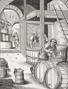 Panimo, Jost Ammanin (1539-91) piirtämän ja kaivertaman 1500-luvun kuvituksen jälkeen Paul Lacroixin (1806-84) teoksesta "Le Moyen Age et La Renaissance", julkaistu 1847. tekijältä French School