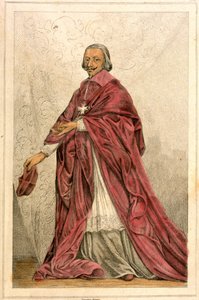 Richelieun kardinaali (1585-1642) - Kaiverrus 1800-luvulta. tekijältä French School