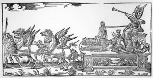 The Chariot of Fame, osa Henri II:n voittoa, julkaistiin vuonna 1551 tekijältä French School