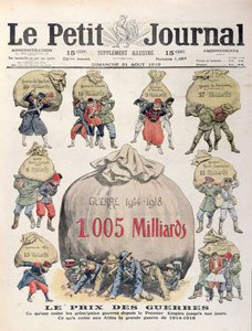 Sotien kustannukset Napoleonin ajalta ensimmäiseen maailmansotaan, Le Petit Journalin etukansi, 31. elokuuta 1919