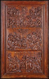 Credo, Paneeli III: Viimeinen tuomio, helluntai ja pyhien ehtoollinen, 1587 (puu) (katso myös 4140367 & 414039)