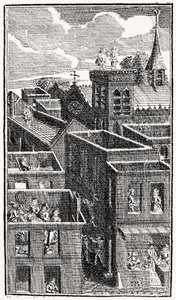 "Paholainen kahdella kepillä", n. 1787 tekijältä French School