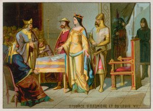 Eleanor of Aquitaine ja Louis VII:n avioero tekijältä French School