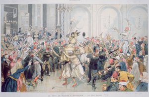 Pyhän tulen pääsiäiskulkue Jerusalemissa, 1895 tekijältä French School