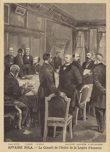 Emile Zolan kunnianloukkaustapaus - Kunnialegioonan ritarikunnan neuvosto tekijältä French School