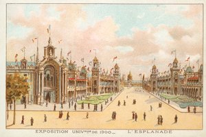 The Esplanade, Exposition Universelle 1900, Pariisi (chromolitho) tekijältä French School