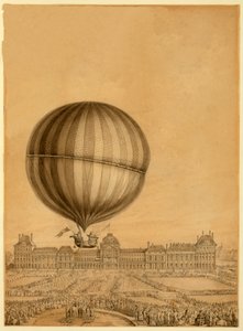 Ensimmäinen miehitetty kaasupallolento, 1. joulukuuta 1783, n. 1783 tekijältä French School
