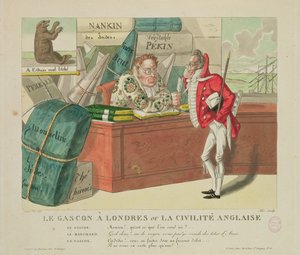 Gascon Lontoossa tai englantilainen sivistys, 1806 tekijältä French School