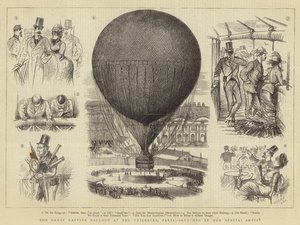 Suuri vankeudessa oleva ilmapallo Tuileries
