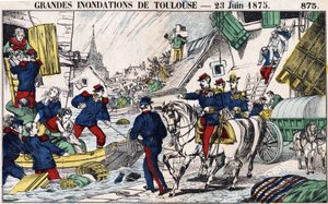 Toulousen suuret tulvat 23. kesäkuuta tekijältä French School