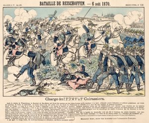 Ranskan ratsuväen sankarillinen hyökkäys Reichshoffenin taistelun aikana, 6. elokuuta 1870 tekijältä French School