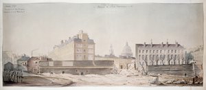 Rue Mongen reikä, Navarran kollegio ja Pariisin ammattikoulu, 1870. tekijältä French School