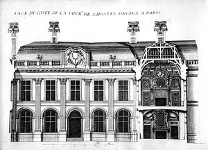Hotel dAvaux, rue du Temple, Pariisi tekijältä French School