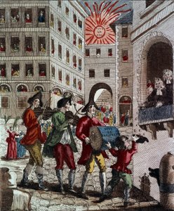 Ranskan kansan ilo juhlii kuningasta ja parlamentin kutsumista syyskuussa 1788 tekijältä French School