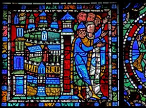 Kristuksen elämä -ikkuna: Lento Egyptiin - Jerusalemin asukkaat toivottavat paluuta (w50) tekijältä French School