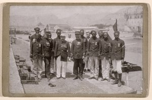 Mission Marchand, joka lähti Loangosta Kongosta ja saavutti Fachodan Sudanissa 1897–1898 tekijältä French School