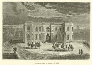 Pariisin observatorio vuonna 1671 (kaiverrus) tekijältä French School