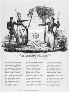 Puolan vala, puolalaisten lansserien laulu, n. 1830 tekijältä French School