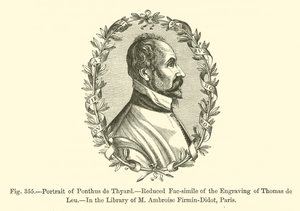 Pontus de Tyardin muotokuva (kaiverrus) tekijältä French School