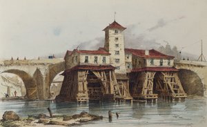 Pont Notre Damen pumppu, 1836 tekijältä French School