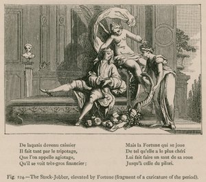 The Stock-Jobber, Fortune korottaa (fragmentti aikakauden karikatyyristä) tekijältä French School