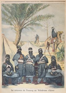 Tuareg Caravan at the Winter Velodrome, kuva Le Petit Journalista, 4. kesäkuuta 1894