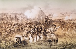 Turkin armeija Omar Pashan komennolla ylittämässä Ingourin, 6. syyskuuta 1855 tekijältä French School