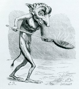 Ukobach, kuvitus Jacques Albin Simon Collin de Plancyn sanakirjasta Infernal, 1818 tekijältä French School