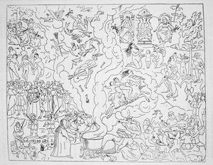 The Witches Sabbath, kopio Pierre de Lancren kuvasta Tableau de l