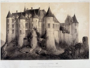 Luynesin linna - litografia tekijältä French School