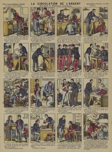Rahan kierto (väri litho) tekijältä French School