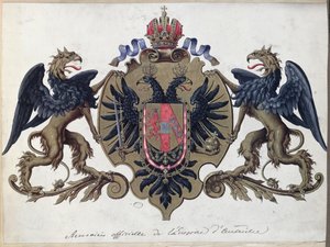 Itävallan valtakunnan vaakuna ennen vuotta 1867 tekijältä French School