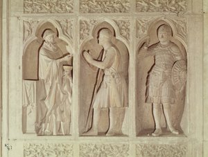 Ritarin ehtoollinen, yksityiskohta laivan länsipäästä, 1245-57 tekijältä French School