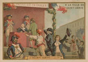 Vapaaehtoisten ilmoittautuminen armeijaan, Ranskan vallankumous, 22. heinäkuuta 1792 tekijältä French School