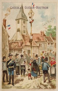 Rasvainen napa (chromolitho) tekijältä French School