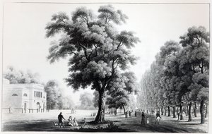 Pääkatu Praterissa, Wienissä, 1821 tekijältä French School