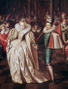 Aviopari, Duc de Joyeuse ja Margaret of Lorraine, yksityiskohta juhlasta 24. syyskuuta tekijältä French School