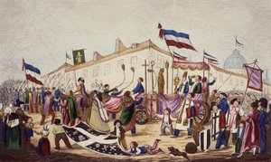 Taikauskon jäännökset vietiin konventille marraskuussa 1793 tekijältä French School
