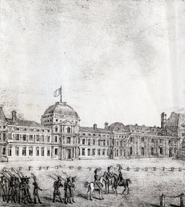 aTuileries - "Alphabet Picturesque des Monumens de Paris" n.1840 (kaiverrus) tekijältä French School