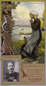 Theodore Botrel, ranskalainen laulaja ja lauluntekijä (chromolitho) tekijältä French School