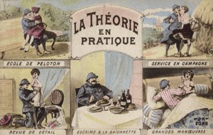 Teoria ja käytäntö, romantiikka ja sotilas (värilitho) tekijältä French School