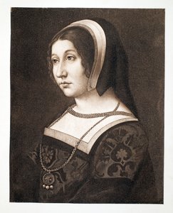 Arvellaan olevan Margaret Tudor, Skotlannin kuningattaren Henry VII:n tytär, n. 1520 Century, pub. 1902 tekijältä French School