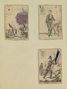 Kolme pelikorttia heinäkuun 1830, 1831 sankareiden muistoksi tekijältä French School